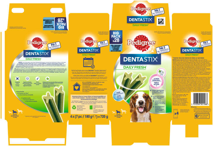Pedigree Daily Dentastix Fresh für mittelgroße Hunde